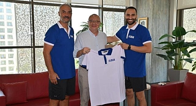 İran Milli Basketbol Takımından Başkan Ergün'e ziyaret