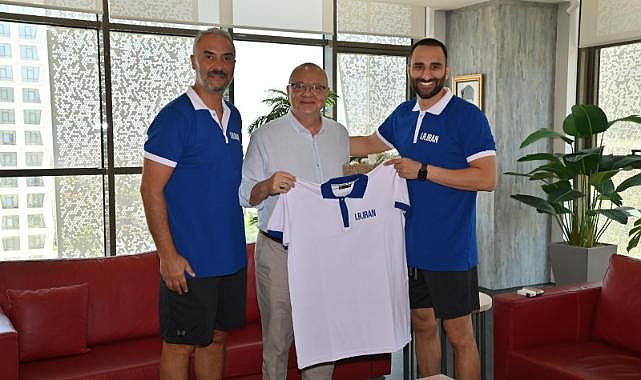 İran Milli Basketbol Takımından Başkan Ergün&#039;e ziyaret