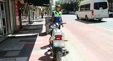 Kaldırımlarda motosiklet işgallerine yönelik uygulama