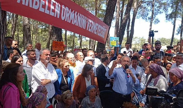 Kılıçdaroğlu&#039;ndan Akbelen&#039;e destek!