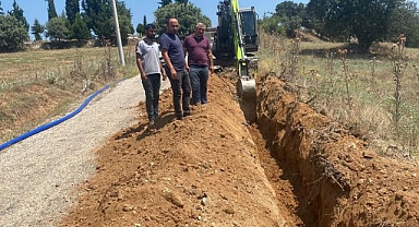 Kızılavlu Mahallesinde İçme Suyu Terfi Hattı Çalışması Yapıldı