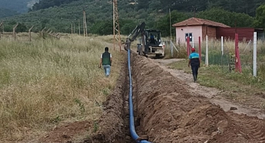 Öveçli'de İçme Suyu Hattı Deplase Edildi