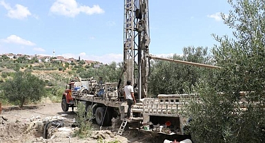 Selendi Çamyayla Mahallesinde Sondaj Çalışmaları Başladı