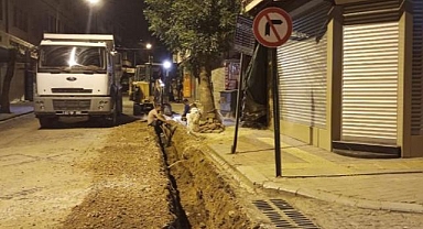 Tarihi Uzun Çarşı'da alt yapı çalışmalarına başlandı