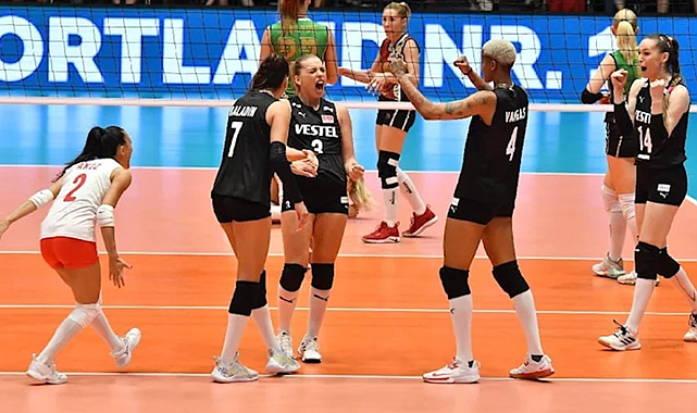 A Milli Kadın Voleybol Takımı, Azerbaycan'a set vermedi