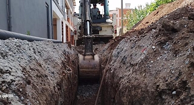 Akhisar'da yeni imara açılan sokaklara yeni altyapı