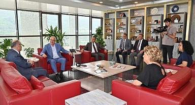 Ali Karadeniz'den Başkan Ergün'e Veda Ziyareti