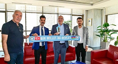 Azerbaycan Derneğinden Başkan Ergün'e ziyaret