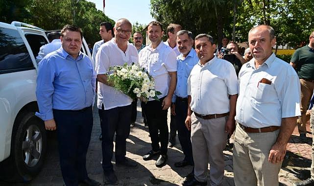 Başkan Ergün, Aşağıçobanisa'da vatandaşları ve esnafı selamladı