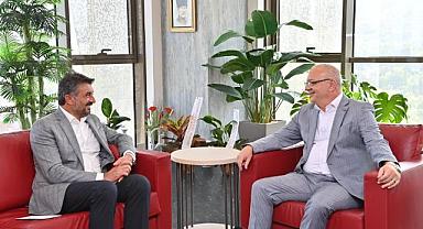 Başkan Ergün, Başkan Selçuk’u konuk etti