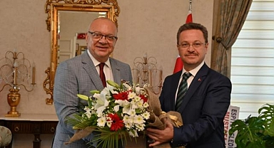 Başkan Ergün'den Vali Ünlü'ye Hayırlı Olsun ziyareti
