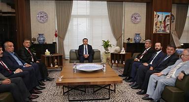 Başkan Vekili Damcı,Vali Işın'ı karşıladı