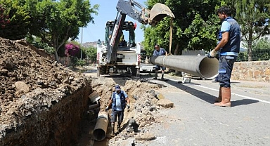 Bodrum'da DSİ Hattı Yine Patladı, MUSKİ Açıklama Yaptı