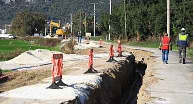 Büyükşehir Ören kanalizasyon projesinin yüzde 30'unu tamamladı