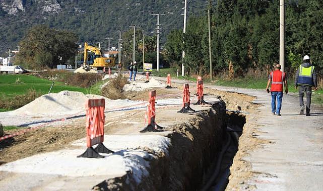 Büyükşehir Ören kanalizasyon projesinin yüzde 30'unu tamamladı