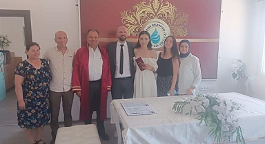Genç çiftin nikahını Başkan Dinçer kıydı