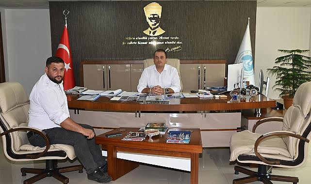 Genel Müdür Aslay, Atatürk Mahalle muhtarını ağırladı