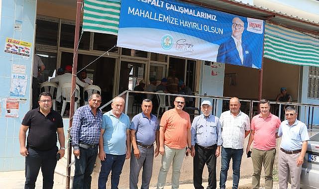 Gölmarmaralı Muhtarlardan Başkan Ergün&#039;e yol teşekkürü