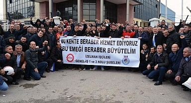 İzmir'de grevler büyüyor! İZELMAN ve İZENERJİ işçileri işi bırakıyor