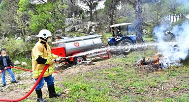 İzmir'de orman yangınlarıyla mücadelede büyük başarı