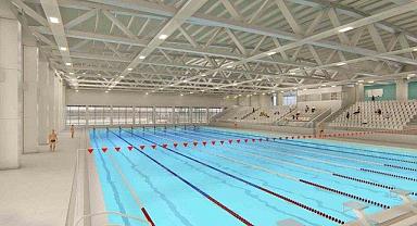 İzmir'in olimpik yüzme havuzu 2024'ün sonuna hazır