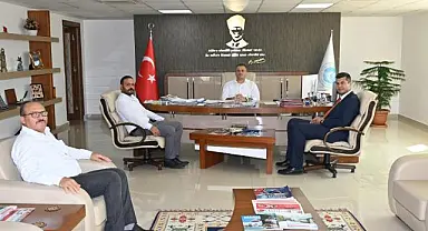 MHP Ahmetli İlçe Başkanından Genel Müdür Aslay'a ziyaret