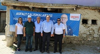 Muhtarlardan Başkan Ergün'e yol teşekkürü