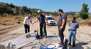 Öksüzlü Mahallesinde sondaj çalışması yapıldı