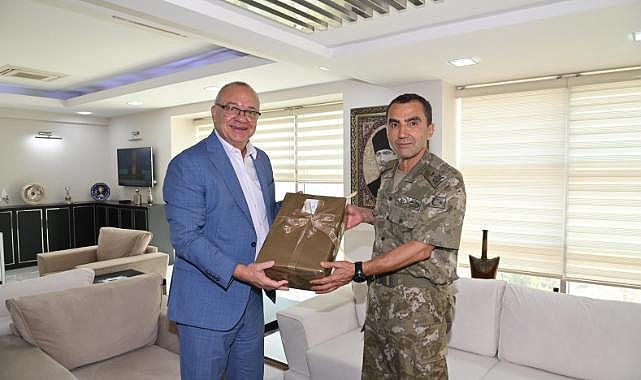 Tugay Komutanı&#039;ndan Başkan Ergün&#039;e veda ziyareti