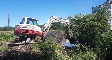 Turgutalp Mahallesi’nde 1200 metrelik dere temizliği yapıldı
