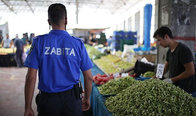 Zabıta ekiplerimizden pazar denetimi