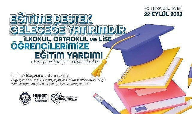 Afyon&#039;da eğitim yardımı başvuruları başladı