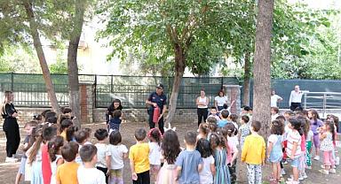 Aydın Büyükşehir Belediyesi İtfaiyecilik Haftası’nda miniklere eğitim verdi
