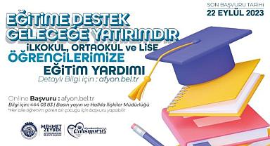 Eğitim yardımı başvuruları başladı