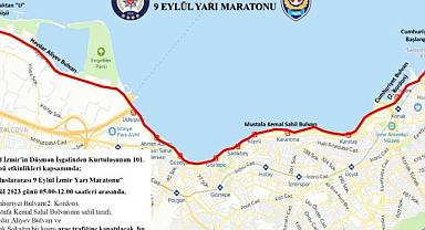 İzmir’de 9-10 Eylül’de bazı yollar trafi ğe kapatılacak