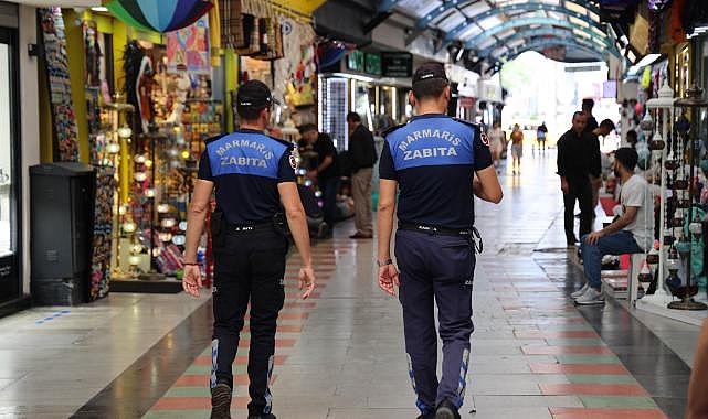 Marmaris zabıta'dan yoğun mesai
