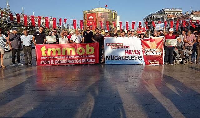 TMMOB Aydın meydana çıktı