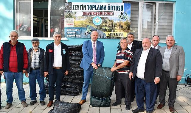 30 Bin zeytin toplama örtüsünün dağıtımı başladı