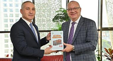 Başkan Cengiz Ergün, İl Tarım ve Orman Müdürü Öztürk’ü Konuk Eti