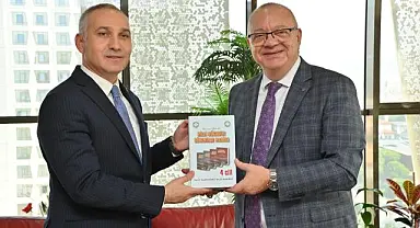Başkan Cengiz Ergün, İl Tarım ve Orman Müdürü Öztürk’ü Konuk Eti
