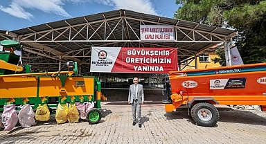 Büyükşehir'den zeytin üreticilerine yüzde 100 hibeli destek