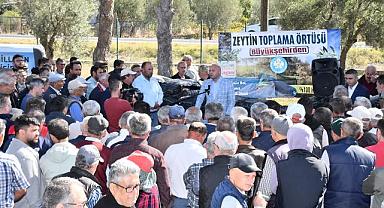 Büyükşehir’den zeytinin başkentinde üreticiye destek