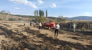 Büyükşehir yangına ilk müdahale tankerleri görevde