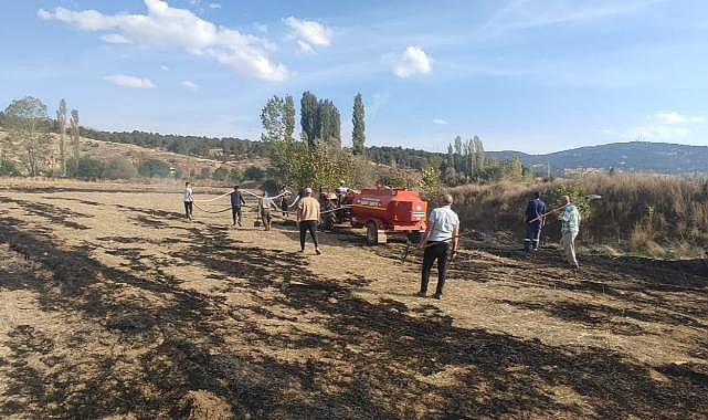 Büyükşehir yangına ilk müdahale tankerleri görevde