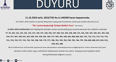 Cumhurbaşkanlığı Bisiklet Turu nedeniyle bazı yollar trafiğe kapatılacak