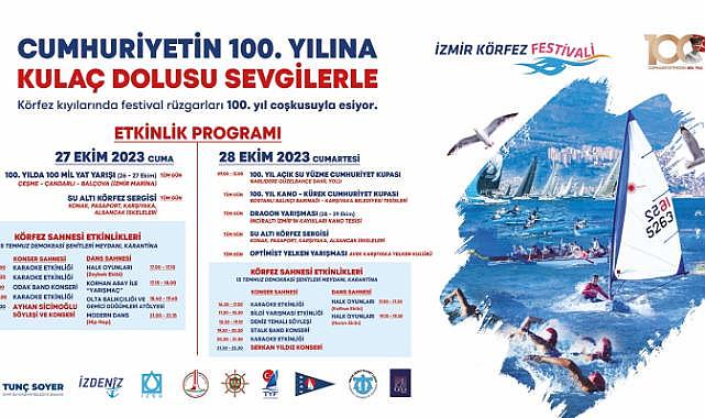 Cumhuriyet’in 100. yılında İzmir Körfezi şenlenecek