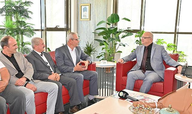 Gördesli Muhtarlardan Başkan Ergün&#039;e teşekkür ziyareti