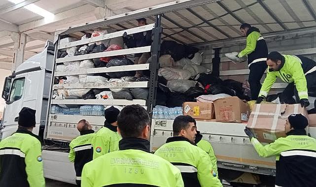 İzmir’den Hatay’a 244’üncü destek tırı gönderildi
