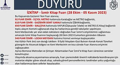 Kültürpark'tan Fuar İzmir'e geçici hat