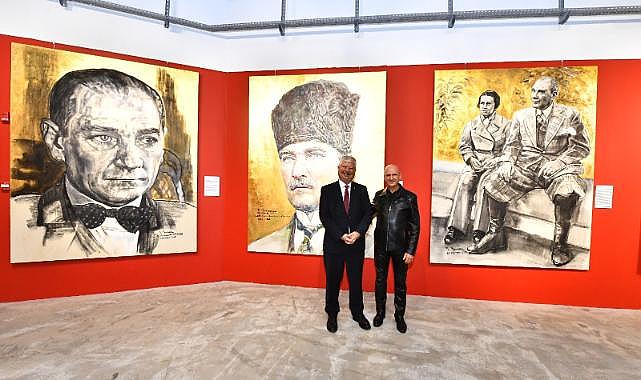 “Atatürk: İz Bırakan İlkler Dev Portreler” sergisi açıldı